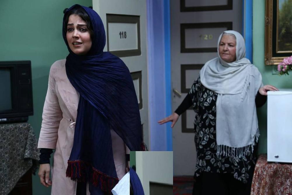 افسانه پاکرو و مینا جعفرزاده در فیلم «این زن حقش را میخواهد»