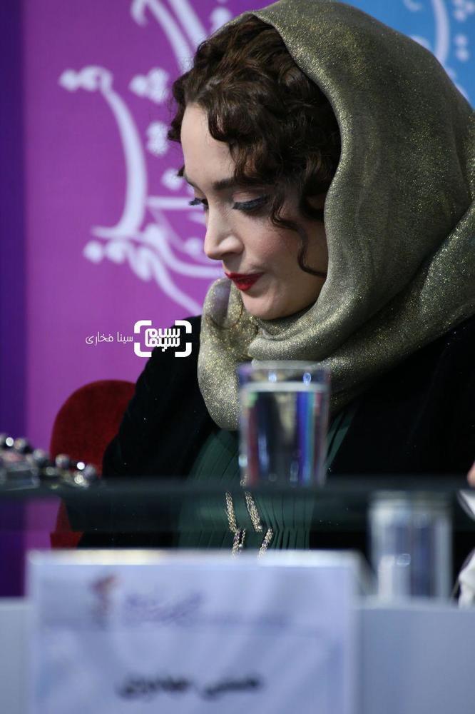 بهنوش طباطبایی در نشست خبری «ماجرای نیمروز: رد خون» در جشنواره فجر 37