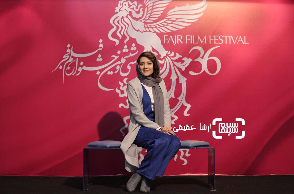 ندا عقیقی در اکران فیلم سینمایی جشن دلتنگی در کاخ جشنواره سی و ششم