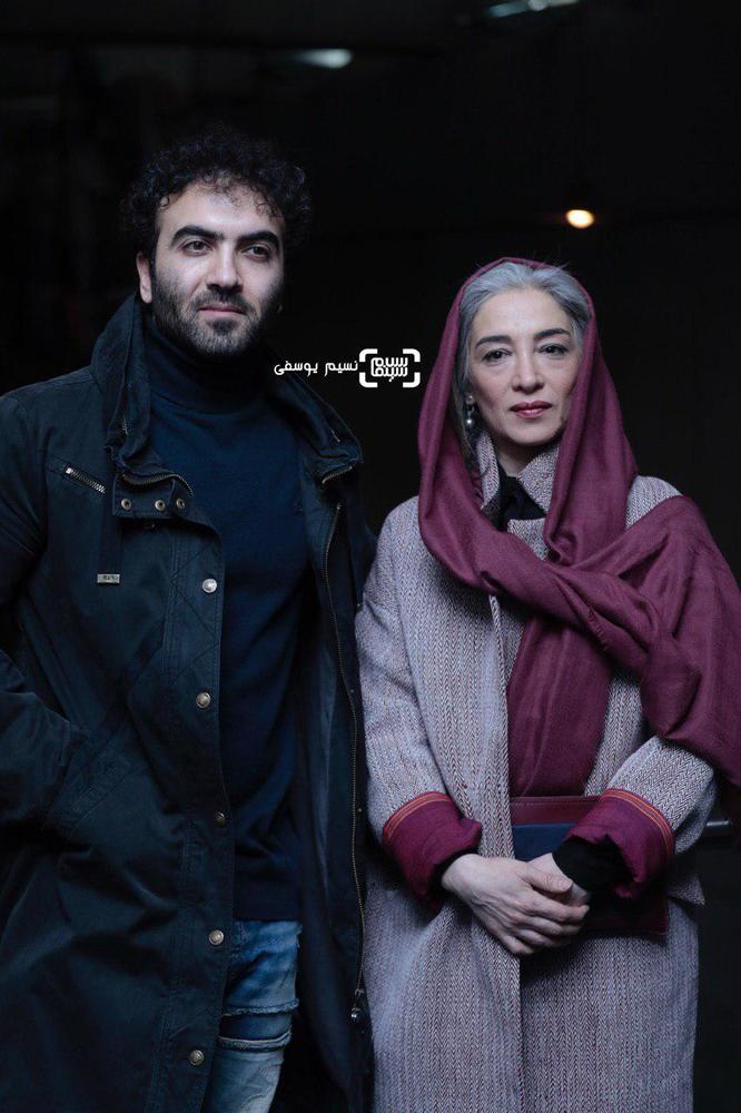 همایون غنیزاده و پانته آ پناهی ها در اکران فیلم «مسخره باز» در جشنواره فیلم فجر 37
