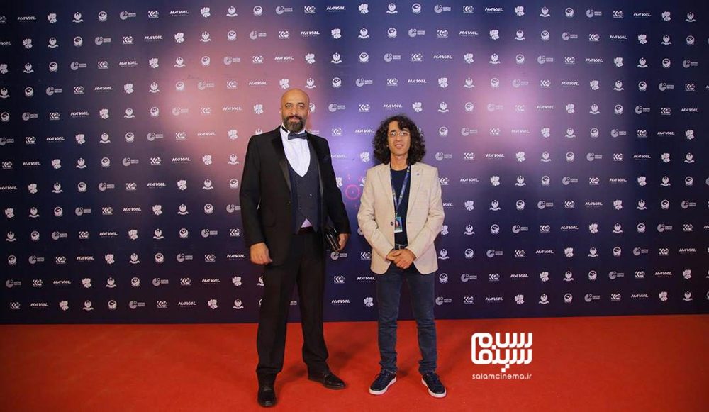 تورج اصلانی و پیام احمدی نیا در فرش قرمز فیلم «حمال طلا» در هفتمین جشنواره بینالمللی فيلم «دهوک»