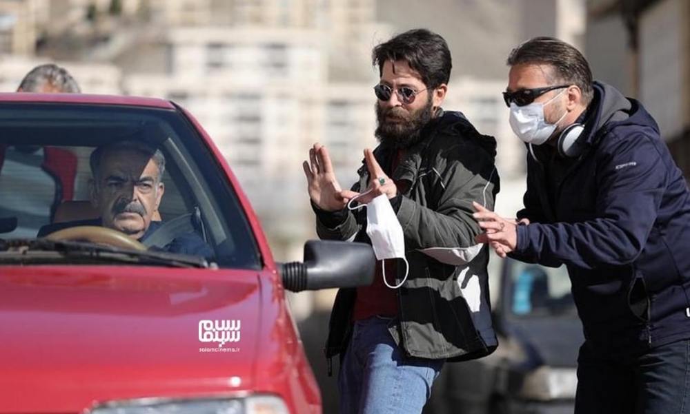 علیرضا نجف زاده، حمید لولایی و فرزام گل سفیدی در پشت صحنه سریال «بوتیمار»