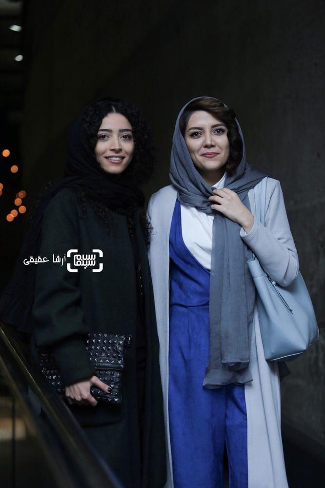 ساغر قناعت و ندا عقیقی در اکران فیلم سینمایی جشن دلتنگی در کاخ جشنواره سی و ششم