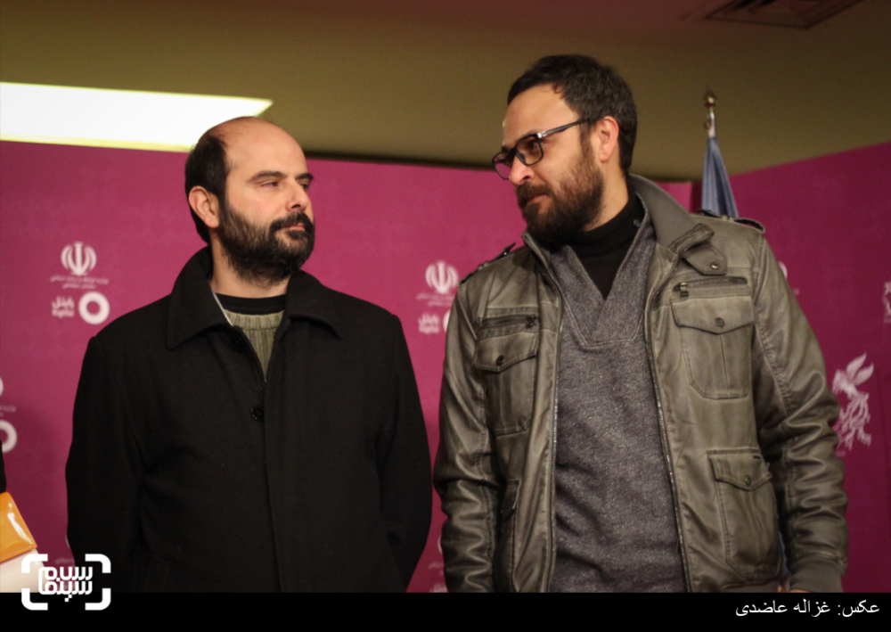 علیرضا کمالی و علی مصفا در اکران فیلم «خانهای در خیابان چهل و یکم» در  کاخ سی و چهارمین جشنواره فیلم فجر