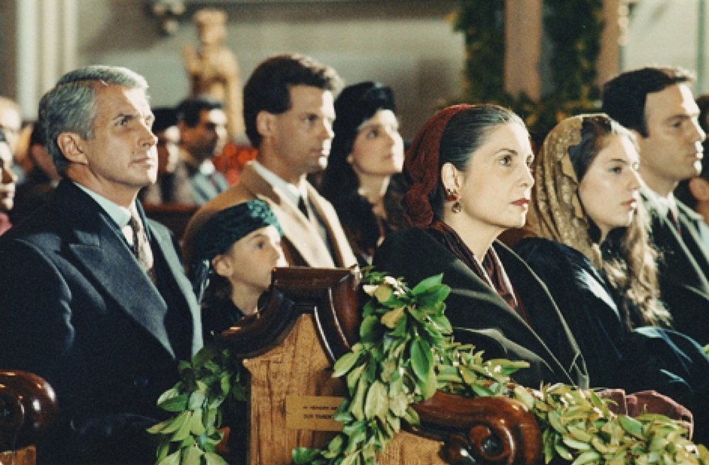 تالیا شایر, جرج همیلتون و سوفیا کوپولا در فیلم سینمایی « پدرخوانده قسمت سوم »