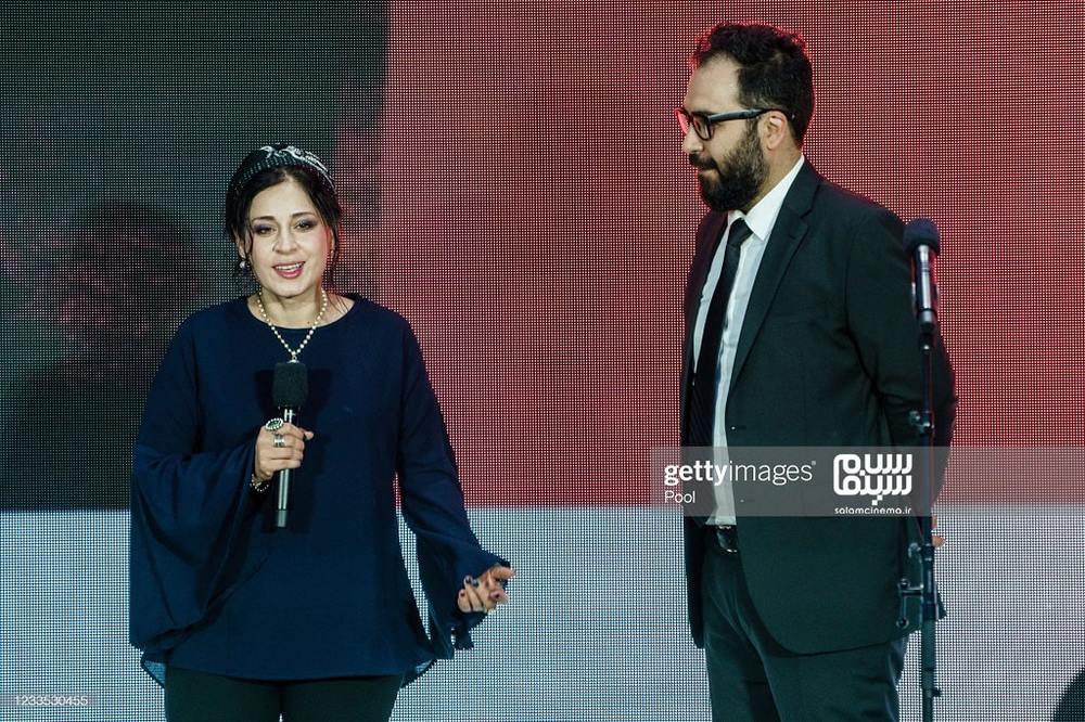 مریم مقدم و بهتاش صناعی ها در اکران فیلم «قصیده گاو سفید» در جشنواره فیلم برلین 2021