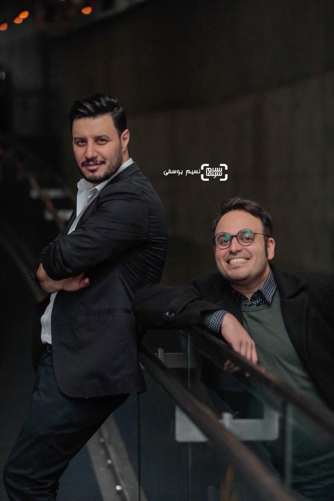 جواد عزتی و محمدحسین مهدویان در فتوکال «ماجرای نیمروز: رد خون» در جشنواره فجر 37