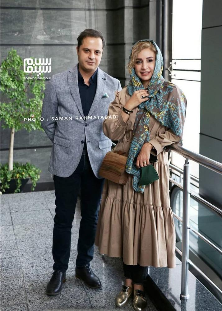 شبنم قلی خانی و همسرش در اکران خصوصی فیلم «تکخال»