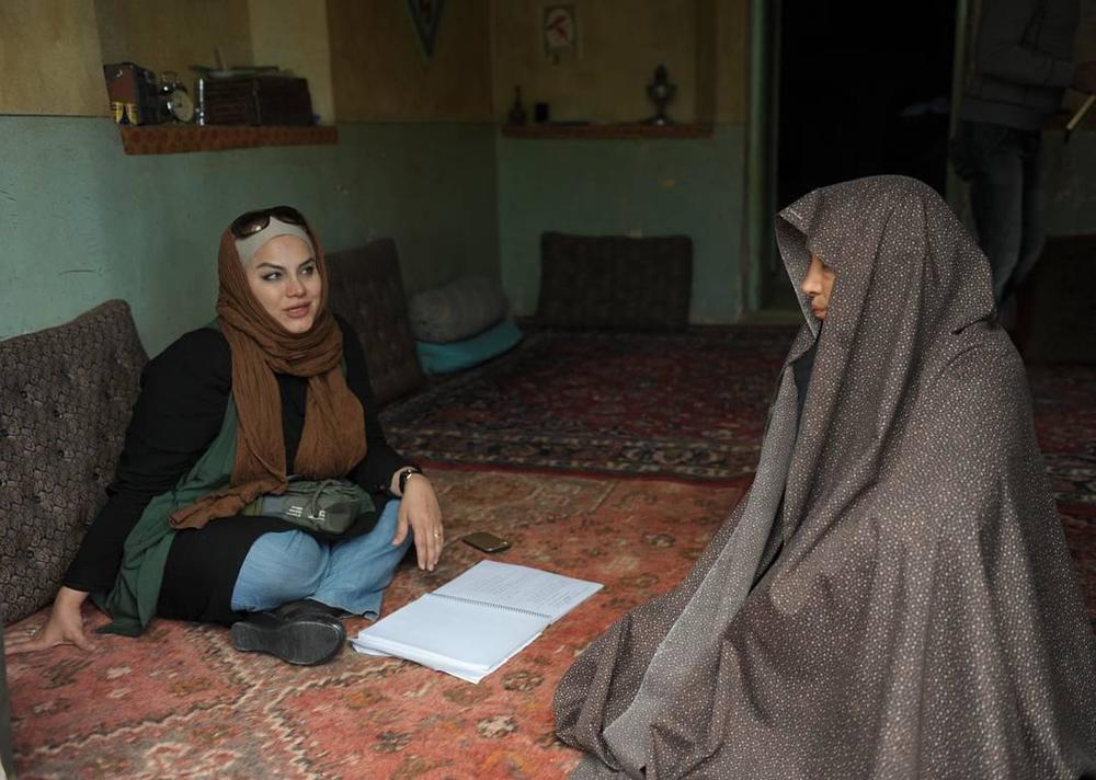 نرگس آبیار و پانته آ پناهی ها در پشت صحنه فیلم «نفس»