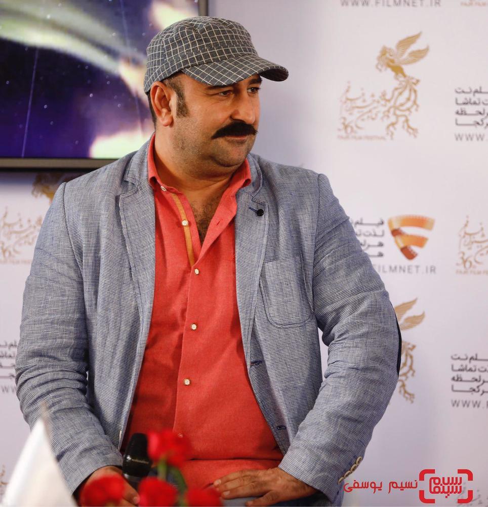 مهران احمدی در نشست خبری فیلم «مصادره» در برنامه دو قدم تا سیمرغ در پردیس ملت