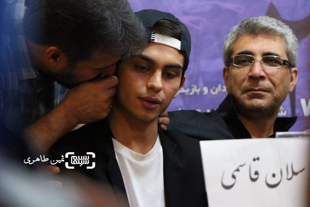 امیر غفارمنش و ارسلان قاسمی در نشست فیلم «پیشونی سفید2»