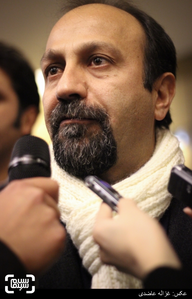 اصغر فرهادی در اکران فیلم «خانهای در خیابان چهل و یکم» در  سی و چهارمین جشنواره فیلم فجر